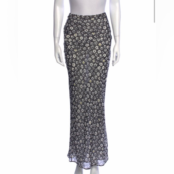 Maison Martin Margiela Dresses & Skirts - Maison Margiela Silk Floral Maxi Skirt